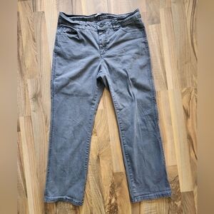 Lee Gray Straight Leg Jeans 12 Petite